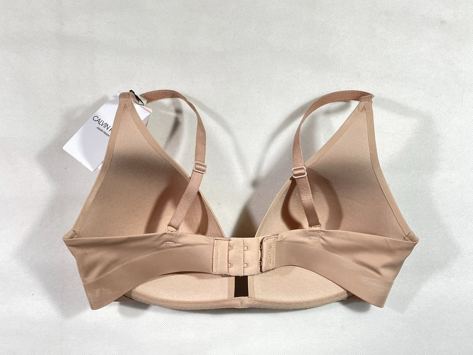 NWT Calvin Klein Women's 30DD Liquid Touch Lightly Lined Plunge Bra QF5913 Cedar - Image 2 of 4