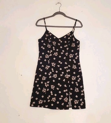 French Connection Spaghetti Strap Lined Mini Floral Dress Size 6 Women Preowned