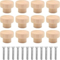 MöBelknöPfe Holz 12 StüCk Schubladengriff 35X26Mm FüR Schrank Kommode Griffe