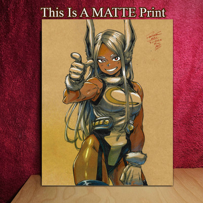 Miruko Color Illustration Mixed Media Fine Art Print 8.5x11 - Keyeske