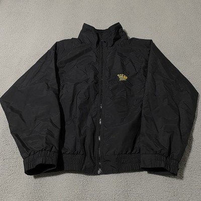 Vintage William & Mary Tribe Jacket Mens XL Port & Company Black Fleece Lined