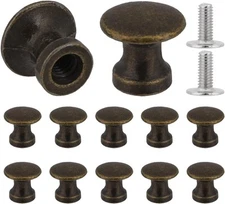 KALIONE 12 Pcs 1/2 Inch Mini Drawer Pulls Knobs Handles, Vintage 