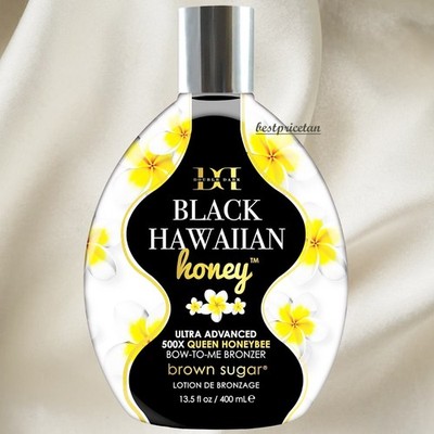 Brown Sugar DOUBLE DARK BLACK HAWAIIAN HONEY 500X Bronzer Tanning Lotion 13.5oz