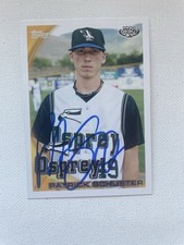 Signed 2010 Topps Pro Debut Patrick Schuster Diamondbacks Autographed Auto