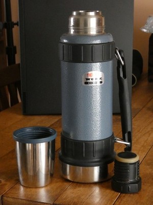 Vintage THERMOS Work Series Max Insulation Blue Gray 2520T2B Pre-Owned Good