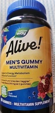 Natures Way Alive! Mens 50+ Daily Gummy Multivitamins 60 Count Exp 10/31/25