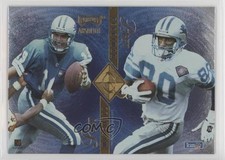1995 Playoff Absolute Quad Series Scott Mitchell Johnnie Morton Herman Moore 0q3