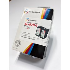 LD Products SL-870-1 Red Ink Cartridges 2-Pack for Pitney Bowes SendPro