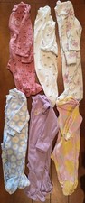 3M Baby Girl Bundle of 6 Footies.  Gently Used