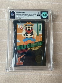Wild Gunman NES 1985 CIB Completo En Caja Wata Calificado 8.0 Temprano Sin Perforar Hangtab