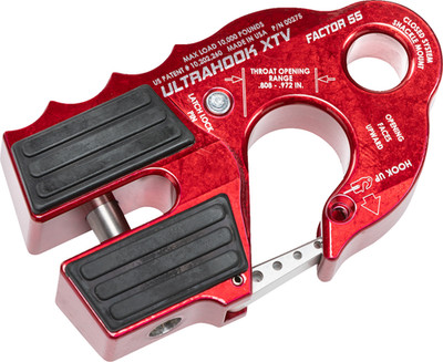 FACTOR 55 - 00275-01 UltraHook XTV Winch Hook Red