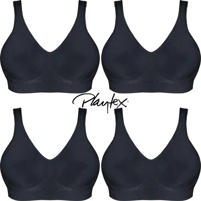 4x Playtex Comfort Revolution Flex Fit Contour Wirefree Wireless Padded Bra Bulk - Image 1 of 4