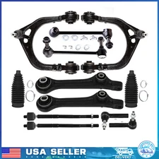 12x For 2011-2019 Dodge Charger Front Upper & Lower Control Arm Tie Rod End RWD