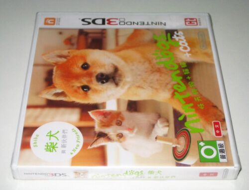 *New Sealed & RARE HongKong Version* Nintendo 3DS Game Nintendogs & Cats Shiba - Picture 4 of 5
