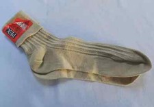 Vintage Ladies Socks Ankle 1980s Pex Cotton Nylon Unworn Ribbed Shoe Size 4 - 7
