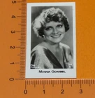 BRIDGEWATER CARD 1933 FILM STARS MOVIE HOLLYWOOD CINEMA MINNA GOMBEL