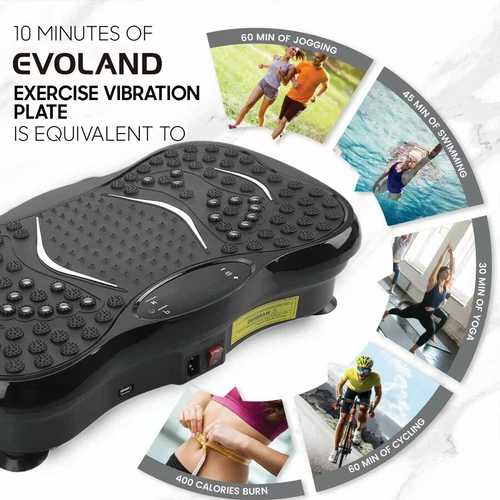 3D-Vibration Vibrationsplatte Vibrationstrainer Fitness Rüttelplatte Workout - Bild 18 von 22