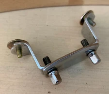 GIBRALTAR Generic Snare Drum BUTT PLATE Part 90s 00s Vtg 2 3/8-inch Holes Chrome