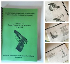 NVA Dienstvorschrift in deutsch Pistole Makarov Makarow DDR Volksarmee