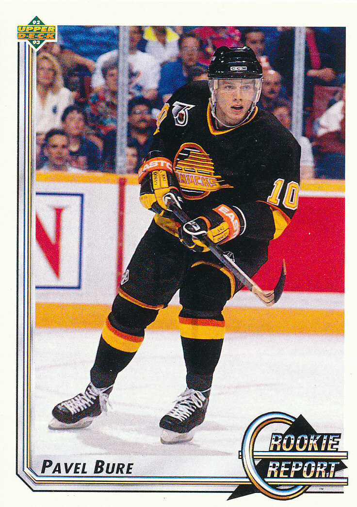 Pavel Bure 1992-93 Upper Deck #362 Canucks Hockey Card 