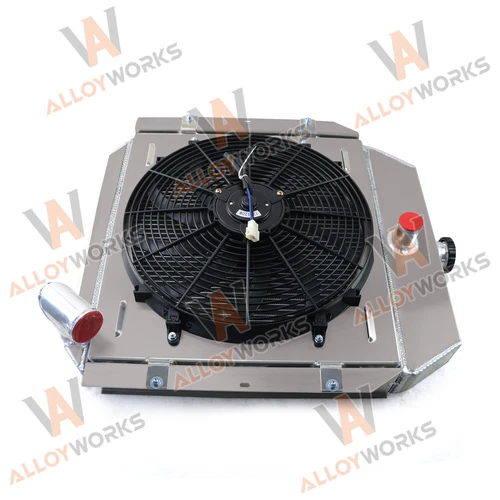 4 Row Radiator Shroud Fan For 1941-1949 International K1 K2 K3 KB1 KB2 Pickup - Picture 11 of 12