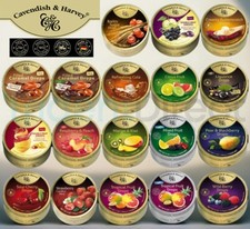 Canvendish & Harvey Tin Sweet Lollies Gluten Free Halal Kosher Vegan New Flavour