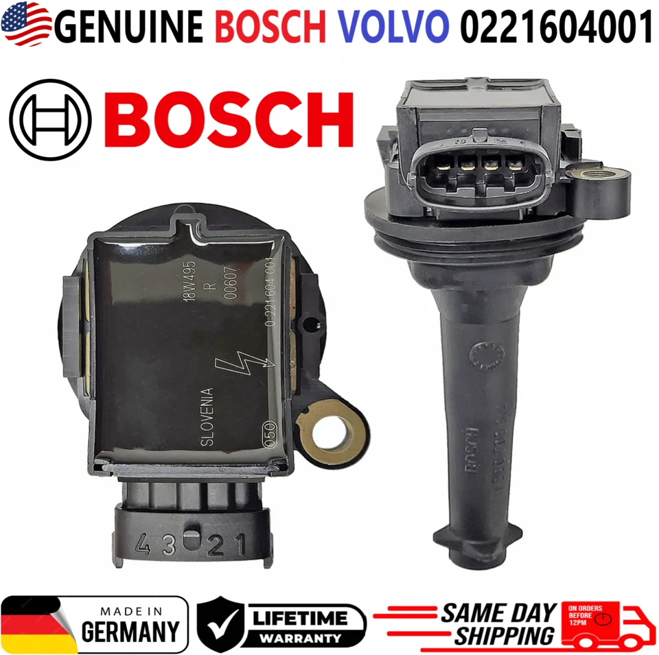 Bobinas de encendido originales Bosch x5 para 1999-2009 Volvo C70 S60 S70 80 V70 XC70 XC90 Foto 2 de 4