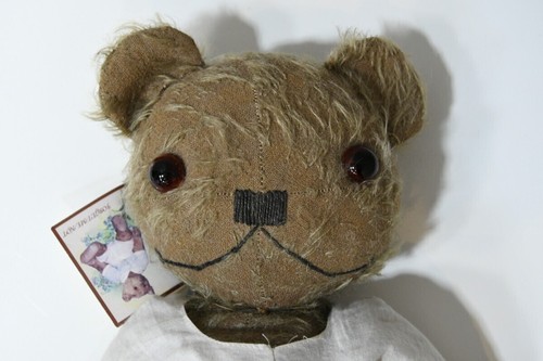Forget Me Not Bear Teddy Bear Plush Made By JOY H31cm With Tag Used - 第 2/10 張圖片