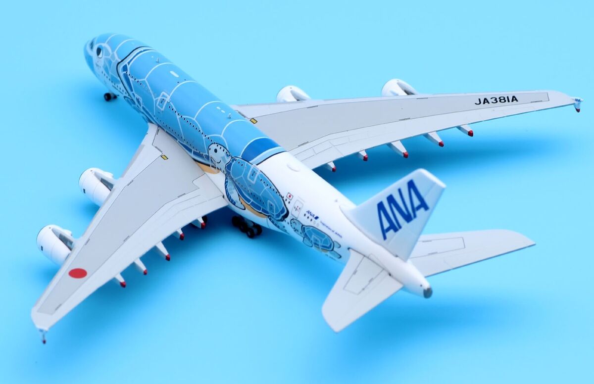 JC Wings 1:500 ANA Airbus A380 Flying Honu Livery Diecast JC Wings 1:500 ANA Airbus A380 Flying Honu Livery Diecast