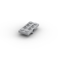 Lego 15X Platte 2 Loch 2X4 Plate With Holes 26599 Hellgrau Light Bluish Gray