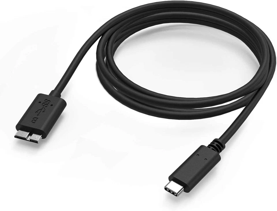 USB-C to Micro-B USB 3.0 Cable Cord for Toshiba Canvio, Transcend H3 M3, LaCie - Image 3 of 4