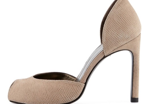 Sandalias Stuart Weitzman Divorcee D'Orsay en beige cervatillo 9 M nuevas sin caja - Imagen 2 de 5