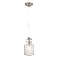 Elstead Riviera HäNgeleuchte E27 27Cm Nickel GebüRstet