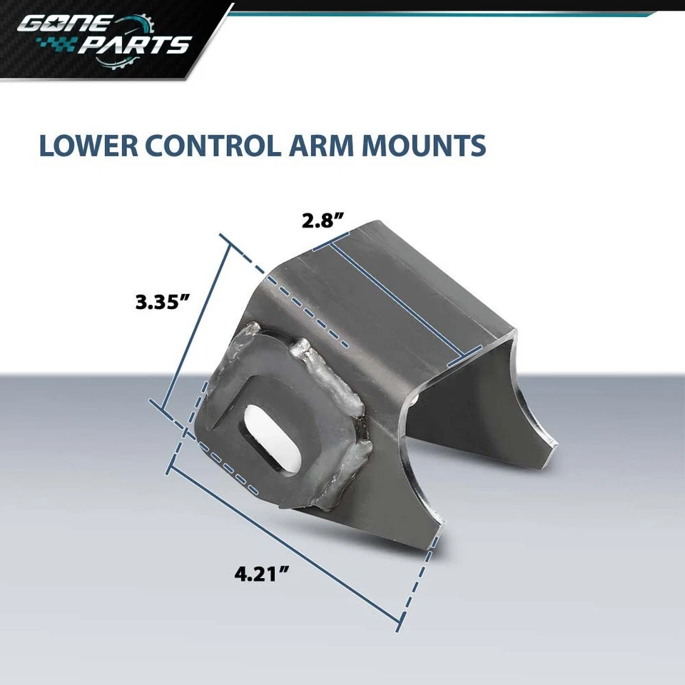 Fit for Jeep TJ Wrangler Cherokee Weld on Heavy Duty Lower Control Arm Mounts - Image 3 of 4
