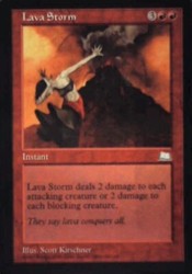 Lava Storm 110/167 Common Weatherlight Magic: The Gathering