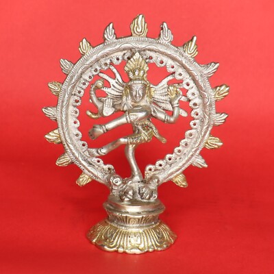 Dancing Lord Shiva Nataraja Sculpture Handmade Brass Figurine Statue Figure Gift