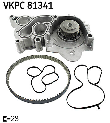 SKF VKPC 81341 Water Pump for AUDI,SEAT,SKODA,VW