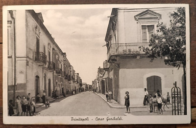 TRINITAPOLI 1930er Corso Garibaldi Mit Bewohnern Fotokarte 67030