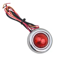 Prism Supply Co. Stainless Steel Ripple Flat Tail Light - Weld-On