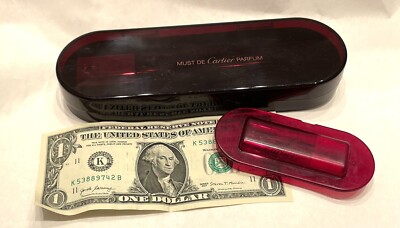 Vintage Full MUST DE CARTIER PARFUM 25 ml 0.8 Fl Oz Old Formula In Box + Samples
