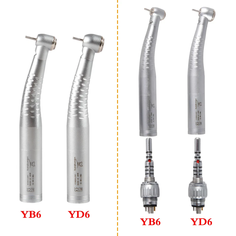 Dentaire LED Fiber Optic Handpiece + 6 Hole Quick Coupler Turbine style