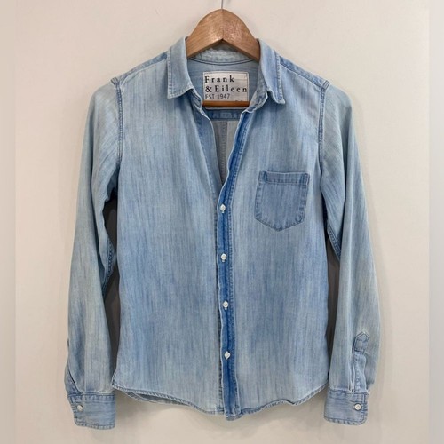 Frank & Eileen Barry Chambray Denim Shirt 70’s Small