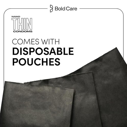 Bold Care Super Nano Condones Lubricados Delgados para Hombres con Bolsa Dese... - Imagen 6 de 9