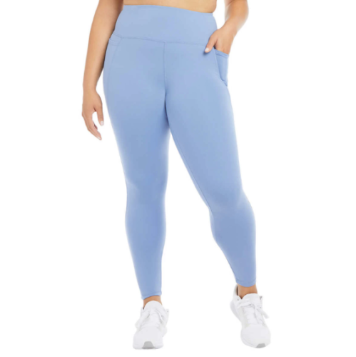 Danskin Damen Performance Legging 7/8 Länge hoher Bund Seitentaschen - Bild 5 von 7