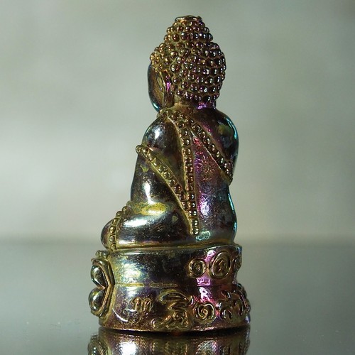Thai Amulet Phra Kring ProngFah MahaMongkol LP Mee W. PhonThong - Satta Loha - Picture 6 of 12