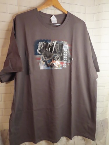 Nueva Camiseta de Caza Para Hombre Talla 2X Carbón Labrador Perros - Imagen 3 de 7