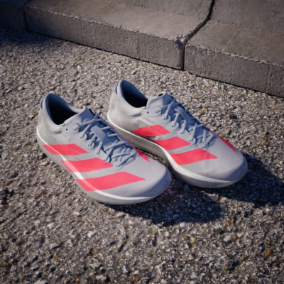 adidas Adizero Japan 9 Running IH5746 Grey Two / Lucid Red