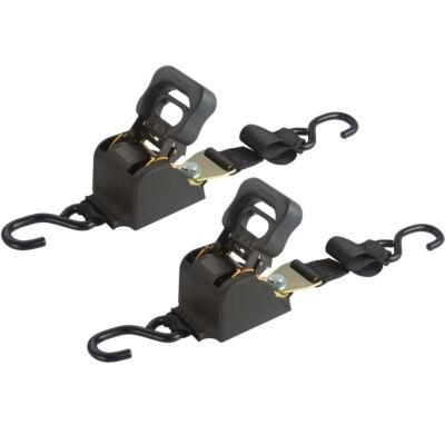 2-Pack 72'' Retractable Ratchet Strap Tie Down Boat Marine & Hunt