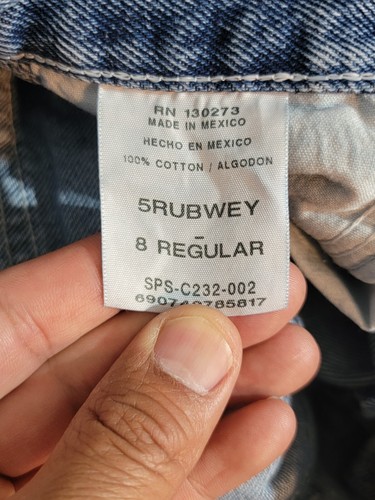 rustler boys jeans size 8 regular straight denim blue - Picture 9 of 9