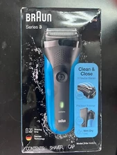 Braun Series 3 ProSkin Wet and Dry Electric Shaver Blue 7548/OB